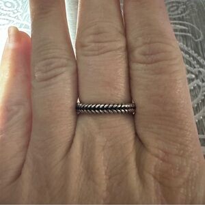 Silver Braided Ring